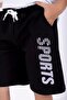Boy Capri - Black, Sports Printed - 5