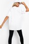 Top Rock Acdc White Oversize Short Sleeve Women's T-Shirt - 3
