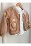 Girl's Daisy Print Seasonal Coat and Long Sleeve White Shirt Set