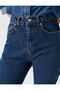 Women's Dark Blue Mom Jeans - 3
