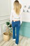 Medium Blue Spanish Color Does Not Fade Dark Blue Spanish Jeans - 2