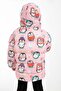 Girl's Fleece Hooded Penguin Candy Patterned Winter Puffer Jacket & Coat & Parka - 4