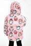 Girl's Fleece Hooded Penguin Candy Patterned Winter Puffer Coat & Coat & Parka - 4