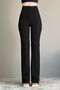 Summer Time Women's Black Striped High Waist Wide Leg Loose Trousers Palazzo - 3