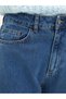 A.C.A.I.P Medium Blue Lycra Super High Waist Wide Leg Denim Palazzo Pants - 2