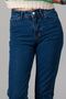 Dark Blue More Sustainable High Waist Mom Jeans - 3