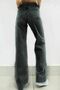 Arya Smoked Gray Women's Loose-Fit Stretch 90s Super High-Waisted Loose-Leg Jeans Palazzo Pants - 3