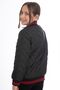Girl's Black College Collar Lined Water and Windproof Zippered Pocket Coat Jacket - 3