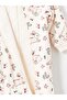 Crew Neck Long Sleeve Printed Baby Girl Sleeping Bag - 3