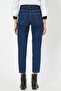 Women's Dark Blue Mom Jeans - 5