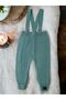 Hanging Buttoned Baby Kids Knitwear Leggings Salopet Mint