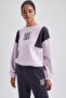Oversize Crew Neck Printed SweAtshirt - A5809ax23au