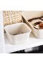 Nojig Beige 10x10x5 Cm Box Paper Clip Holder Organizer Desktop Drawer Storage Box - 2