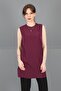 Zero Neckline Sleeveless Blouse - Plum - 3001100 - 4