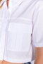 White Women's Crop Shirt| MKS164358-01 - 4