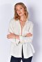 Natural Pocketed Linen Effect Women's Shirt |   Mks163420-01-3420