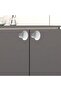 8 Pieces White Hard Plastic Mushroom Button Cabinet - Drawer Door Handle Furniture - 5