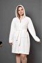 Women's Ecru Ultrasoft Plush Dressing Gown