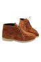 Real Leather Tan Suede Lace-Up Comfortable Daily Women's Boots - 2