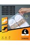4 Pairs Women's Men's Short Sports Socks Breathable Cushioned Athletic Unisex Sports Socks Black White - 7