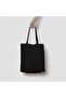 Women's Black Canvas Tote Bag, 3 Pieces - 2