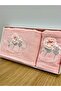 3D Flower Embroidered Boxed Dowry 1 Piece 50x90 Hand Face Towel 1 Piece 30x50 Kitchen Towel - 2