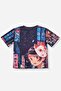 Girl's Anime Printed Fuchsia T-shirt - 2