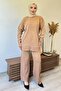 Biscuit Women's Knitwear Tunic and Trousers Set - Hijab Design - 2