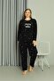طقم بيجامة نسائي من Welsoft Fleece مقاس كبير 808043 - 4