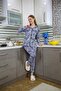 Women's Combed Cotton Long Sleeve Pajama Set 2769 - 3