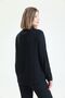 Collar and Cuffs Velvet Sequin Garnished Buttoned Jesika Shirt| Gml34515 Black - 5