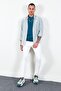 Nefti Men's Embroidered Linen Effect Shirt |   Mes116488-01 - 2