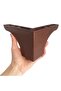 8 Pieces Azalea 10 cm Walnut Wood Patterned Luxury Furniture Sofa Coffee Table Unit Armchair Leg Plastic Base Foot - 3