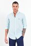 Mint Men's Embroidered Linen Effect Shirt |   Mes 116488 -01 - 5