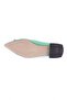 2802-23y Women's Pointed Toe Ballet Flats with Metal Square Buckle - 5