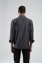 Anthracite Men's Easy-Iron Standard Fit Regular Cut Oxford Shirt |   Ee255008-7504 - 5