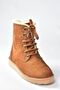 Women's Boots with Fur Inside and Laces - 5