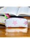Pink Star Sweet Pencil Case - School Pencil Case-Makeup Bag Pink Star White Background - 5
