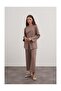 Scuba Fabric Belted Double Suit Set - 3