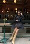 Gabardine Fabric Bell-Bottom Skirt Batwing Sleeve Lined Belt Brand Equivalent Pinterest Model Loose Fit Trench Coat