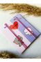 2-Pack Cat Friend Couple Bracelet Purple Rope Bracelet Share Tear Friend, Wife, Bff Bracelet - 2