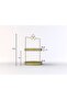 2-Tier Gold Metal Organizer - Multi-Purpose Organizer - Luna Prizma Triple - 8