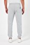 Thick Gray Men's Sweatpants Jogger with Back Pockets, Elastic Cuffs, Regular Fit, Without Pockets - 3