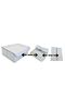 Gray Covered Cabinet Drawer Jewelry Laundry Folding Storage Box Basket 30X23X11 cm - 4