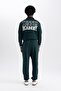 Fit Jogger Sweatpants Oversize Wide Fit with Pockets Printed Elastic Waist and Elastic Cuffs - 8