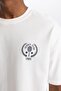 Fit Oversize Fit Crew Neck Printed Short Sleeve T-Shirt A9860ax23wn - 8