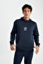 Hooded Printed Skuba Diver Fabric Sweatshirt - Y6243az22wn - 3