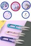 Thread Cleaning Scissors with Colored Metal Case - 3