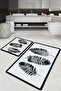 Hoja Bathroom Rug Djt Set of 2 60X100 cm - 50X60 cm