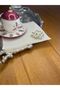 6 Pieces Linen Ecru Color Square Cocktail Serving Napkin with Pearls - 3